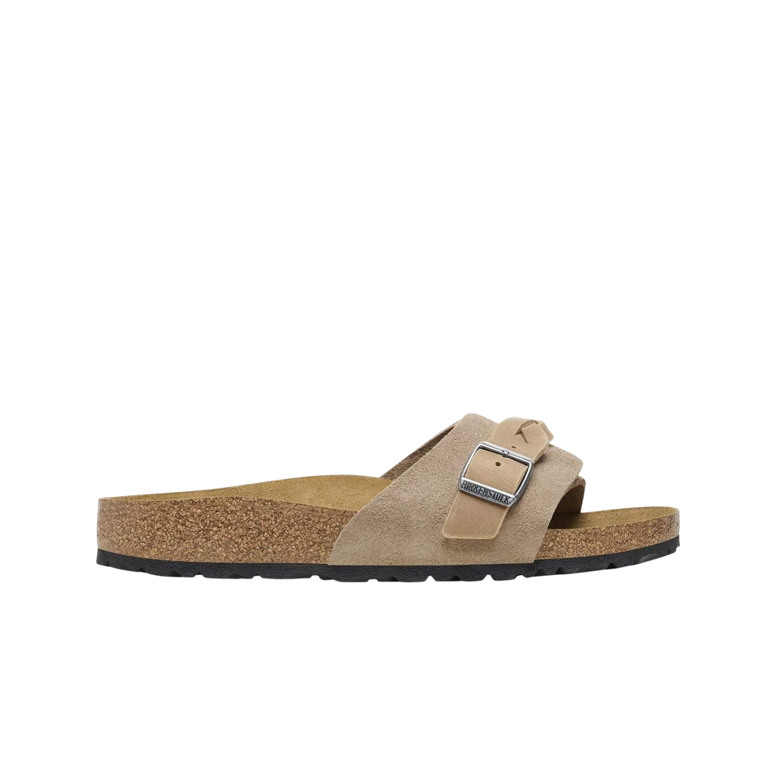 1026730 (W) Birkenstock Oita Braided Suede Leather Taupe - Narrow