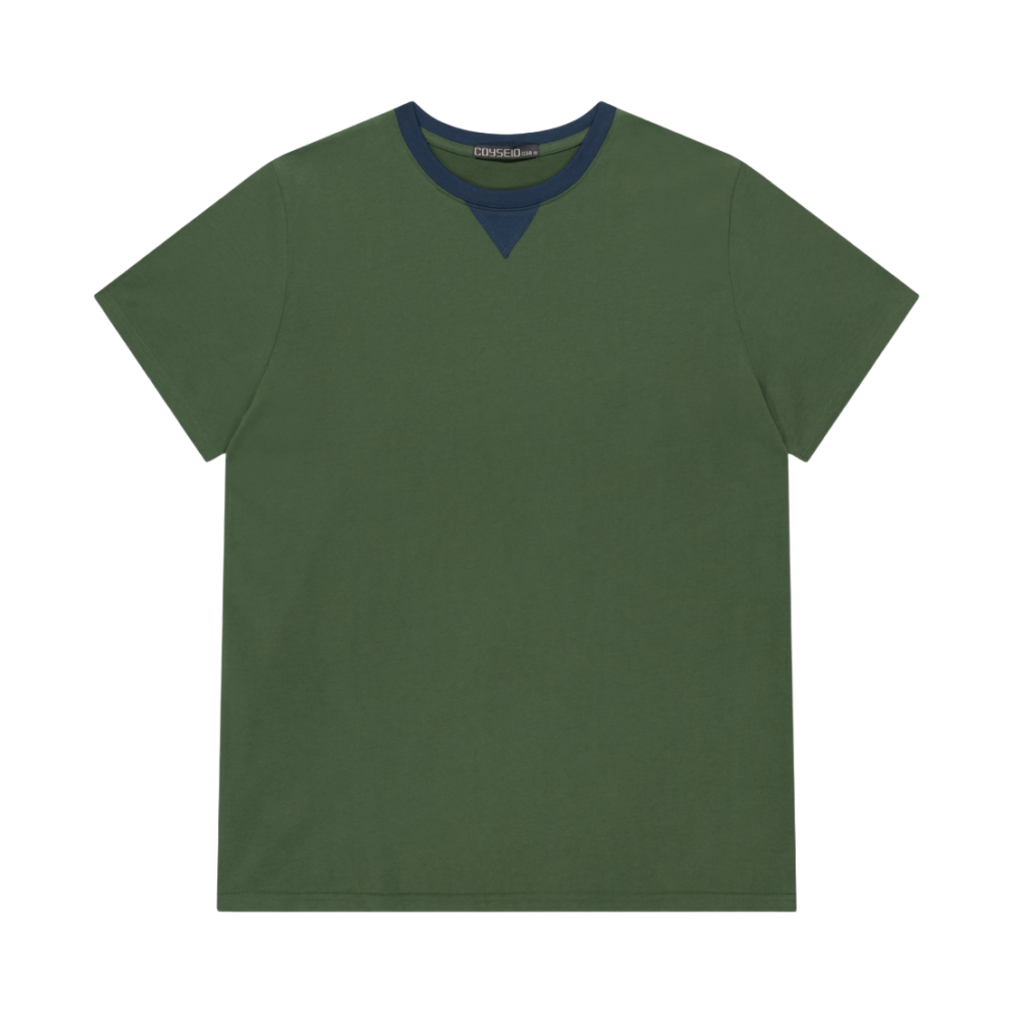 코이세이오 038 버튼 포인트 티셔츠 그린(COYSEIO 038 Button Point T-Shirt Green) - 1