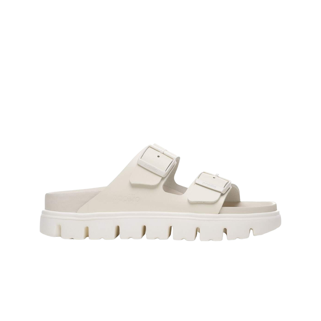 1029067 (W) Birkenstock Arizona Chunky Leather Eggshell - Narrow