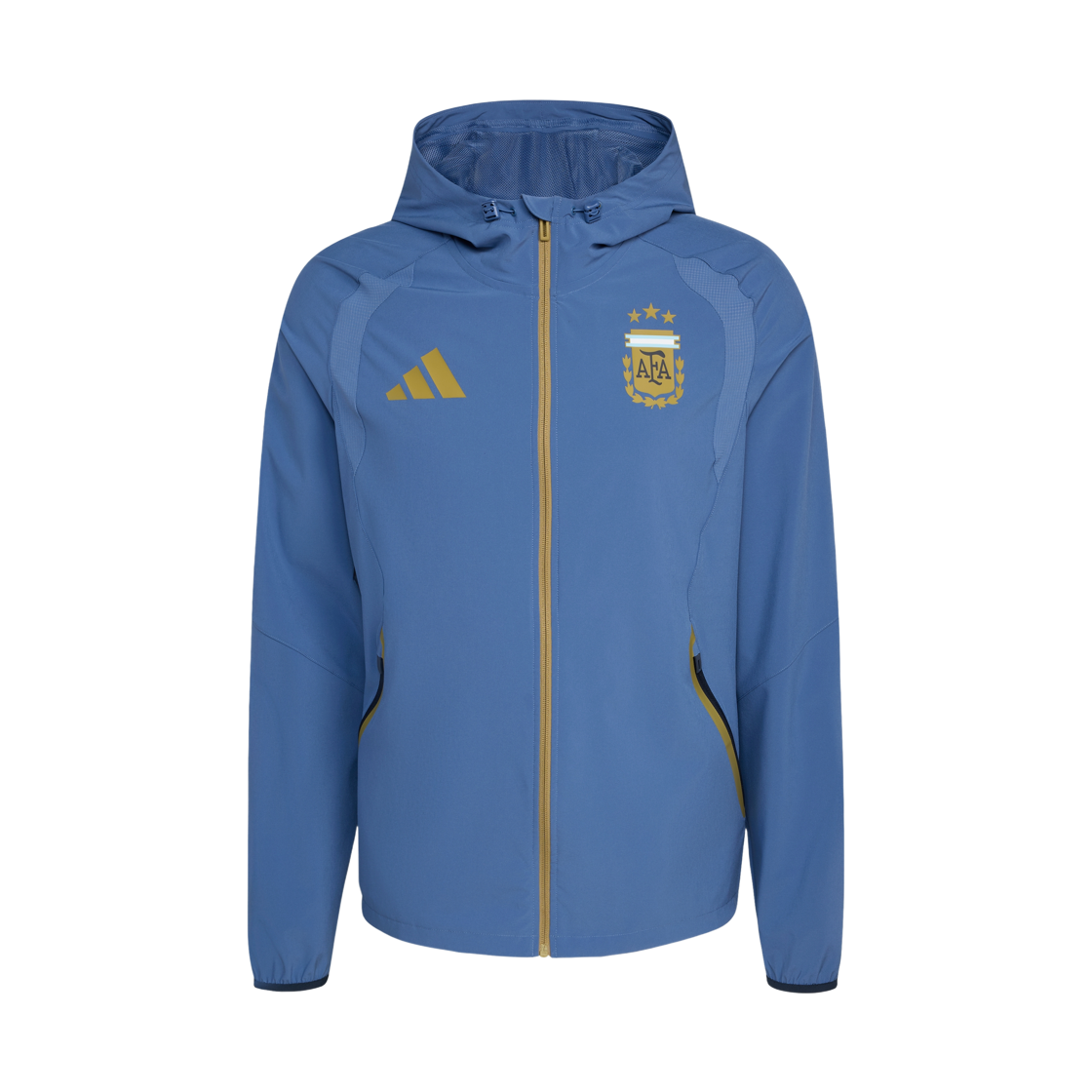 아디다스 아르헨티나 티로 트래블 풀 집 윈드브레이커 크루 블루 - KR 사이즈 (논 마킹 버전)(Adidas Argentina Tiro Travel Full Zip Windbreaker Crew Blue - KR Sizing (Non Marking Ver.)) - 1