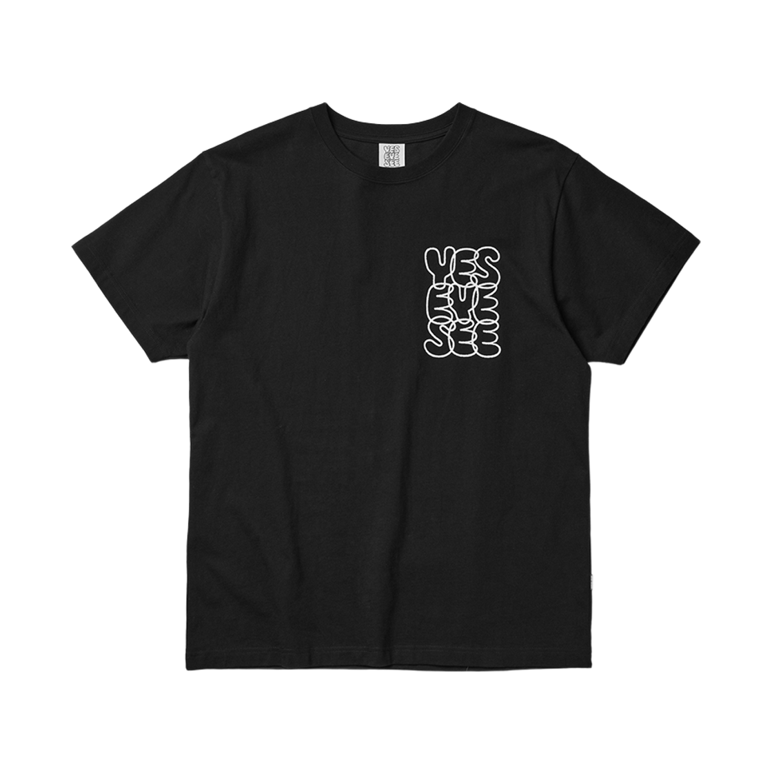 [더블적립]예스아이씨 씨로고 티 블랙