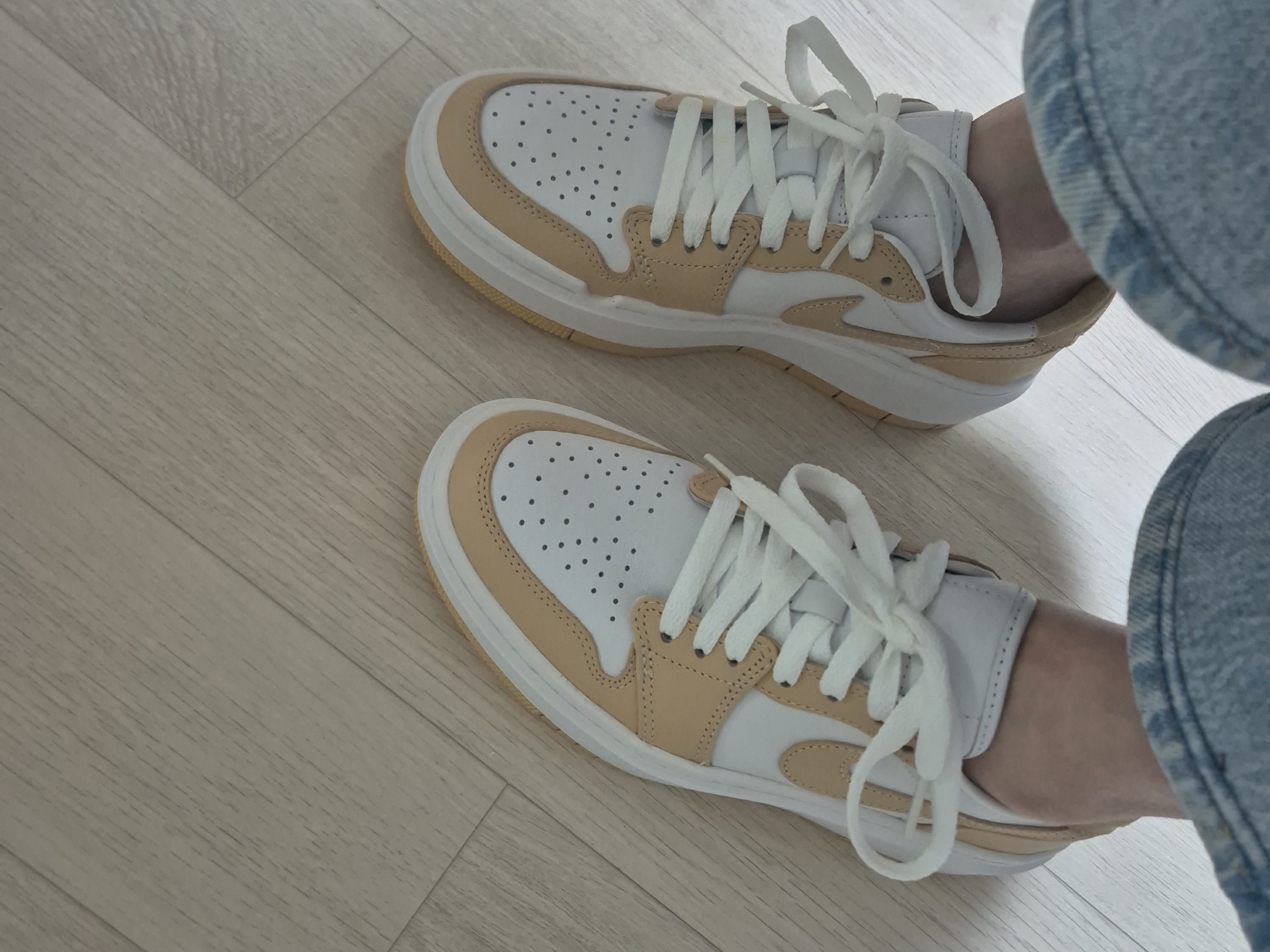 (W) Jordan 1 Elevate Low White Onyx 착용 스타일