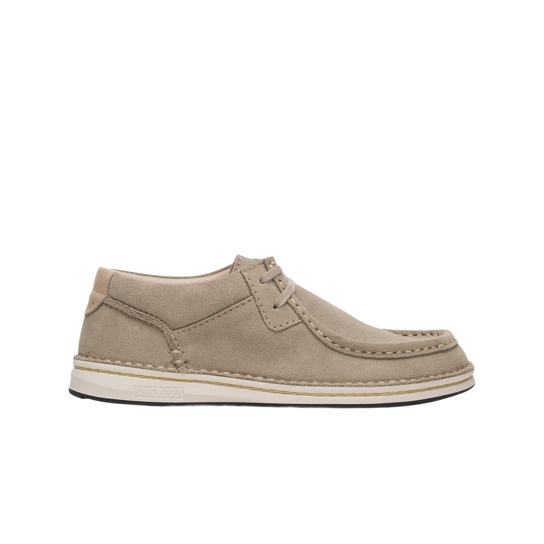1029677 (W) Birkenstock Pasadena Suede Leather Taupe - Narrow
