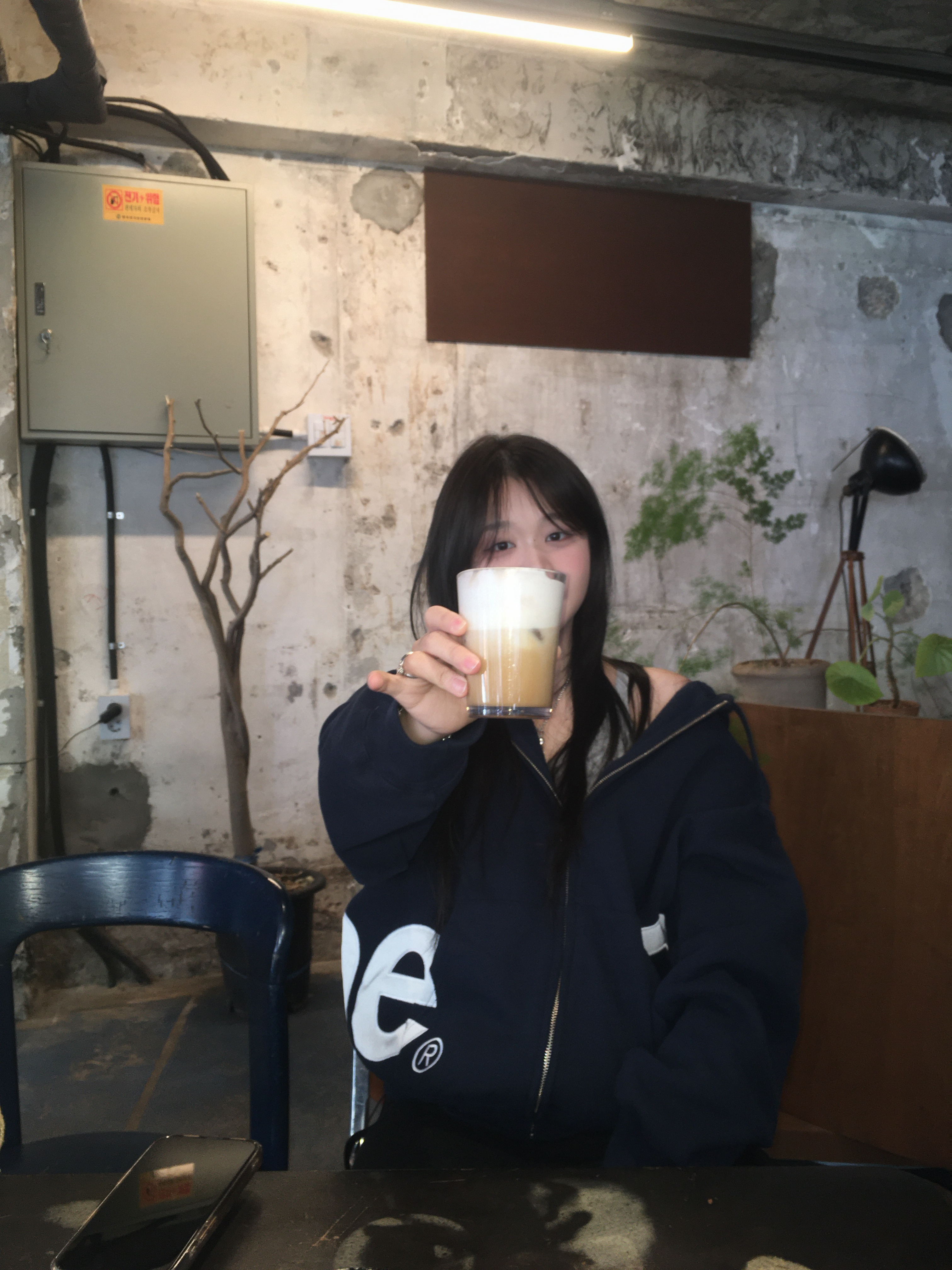 Supreme Big Logo Zip Up Hooded Sweatshirt Navy - 25SS 착용 스타일