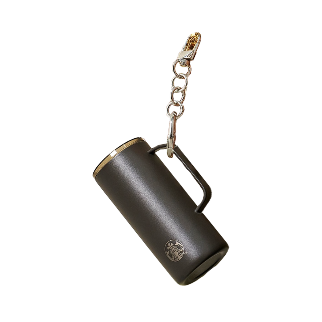 - Starbucks Miniature Tumbler Keyring Dark Grey