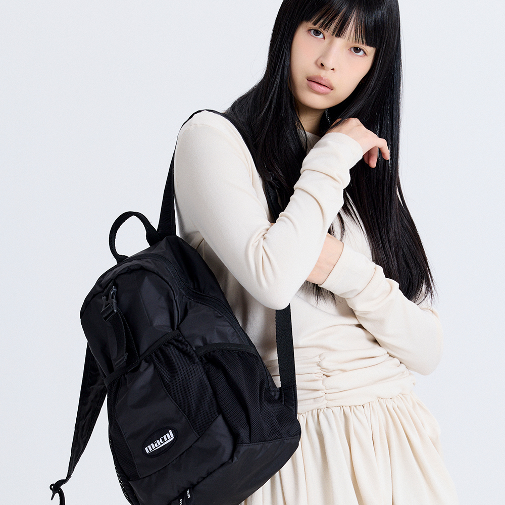마크니 트래커 나일론 백팩 블랙(MACNI Tracker Nylon Backpack Black) - 3