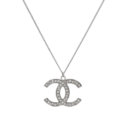 Chanel Cubic CC Silver Necklace C-B50879