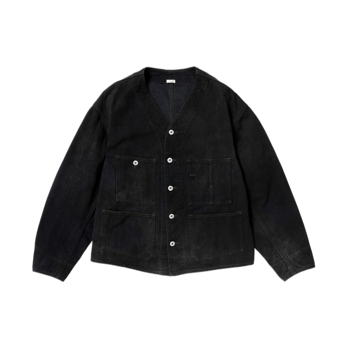 아프레쎄 빈티지 블랙 데님 엔지니어 자켓 블랙 - 26SS(A.Presse Vintage Black Denim Engineer Jacket Black - 26SS) - 1