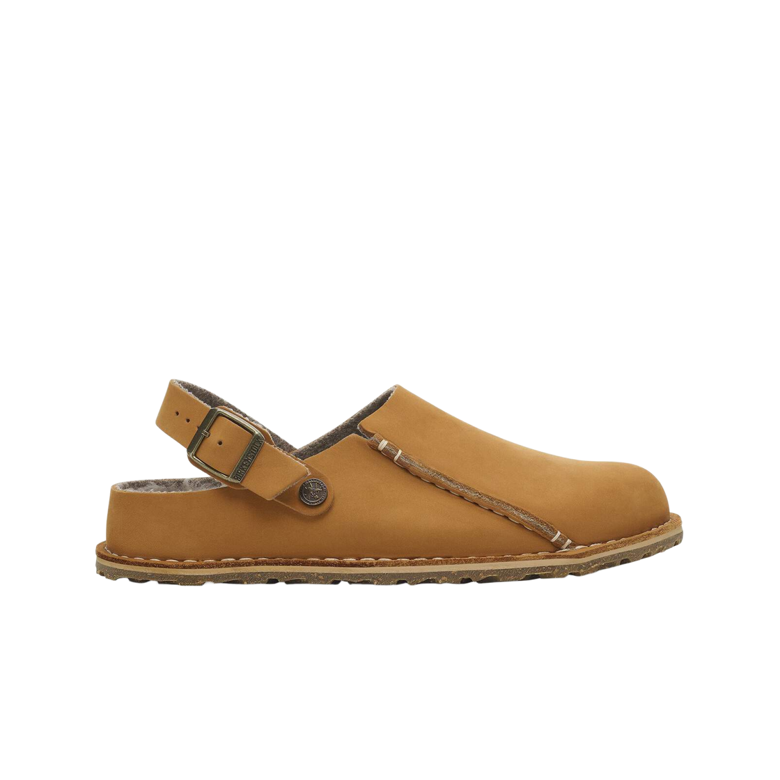 1027973 Birkenstock Lutry Premium Natural Leather Nubuck Peanut - Regular