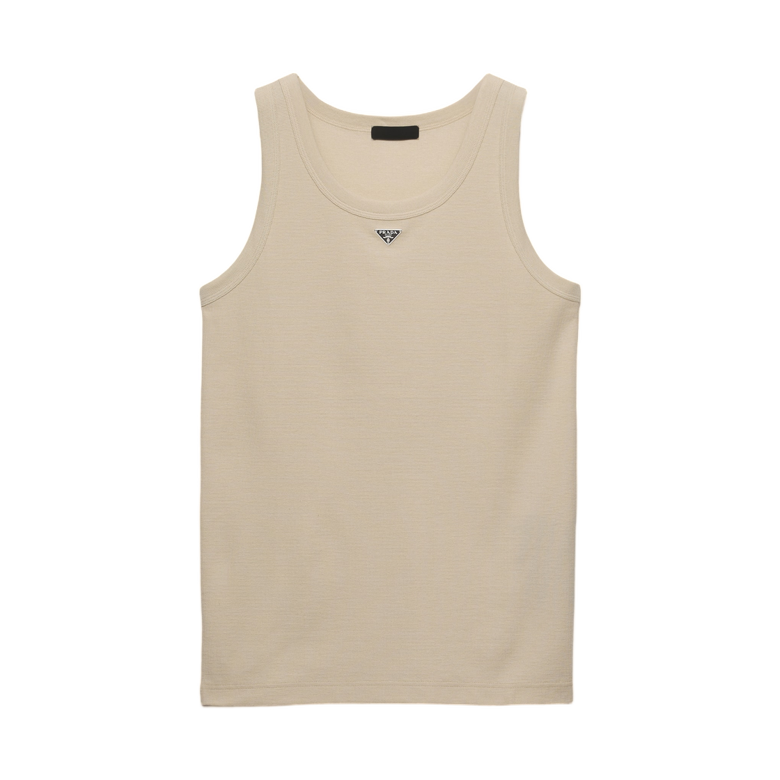 UJT139-195U-F0A08 Prada Cotton Tank Top Limestone
