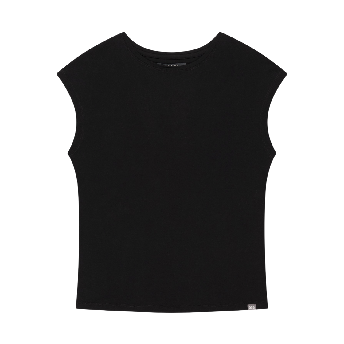 코이세이오 038 캡 슬리브 티셔츠 블랙