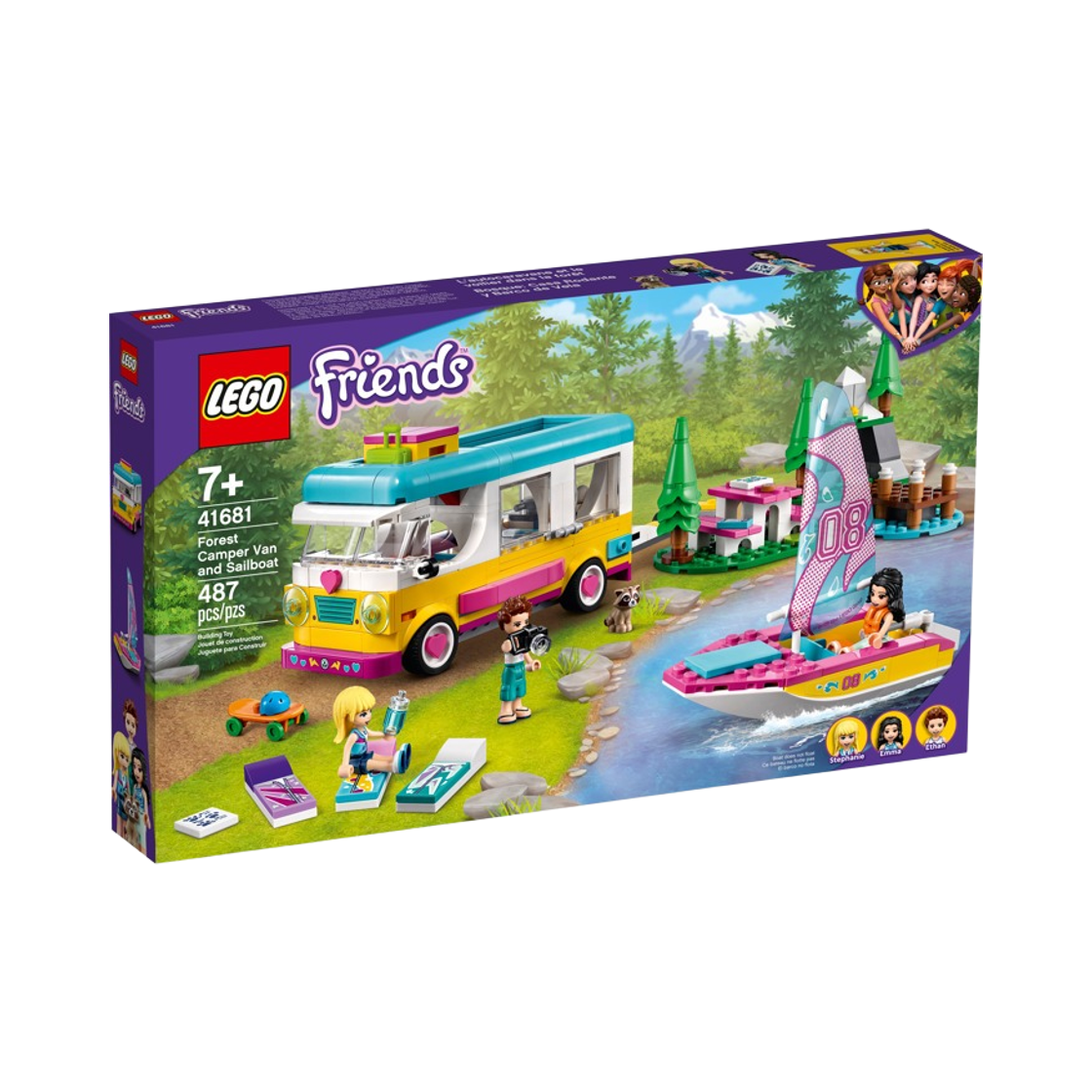 레고 프렌즈 숲속 캠퍼밴과 요트 세트(Lego Friends Forest Camper Van and Sailboat Set) - 2