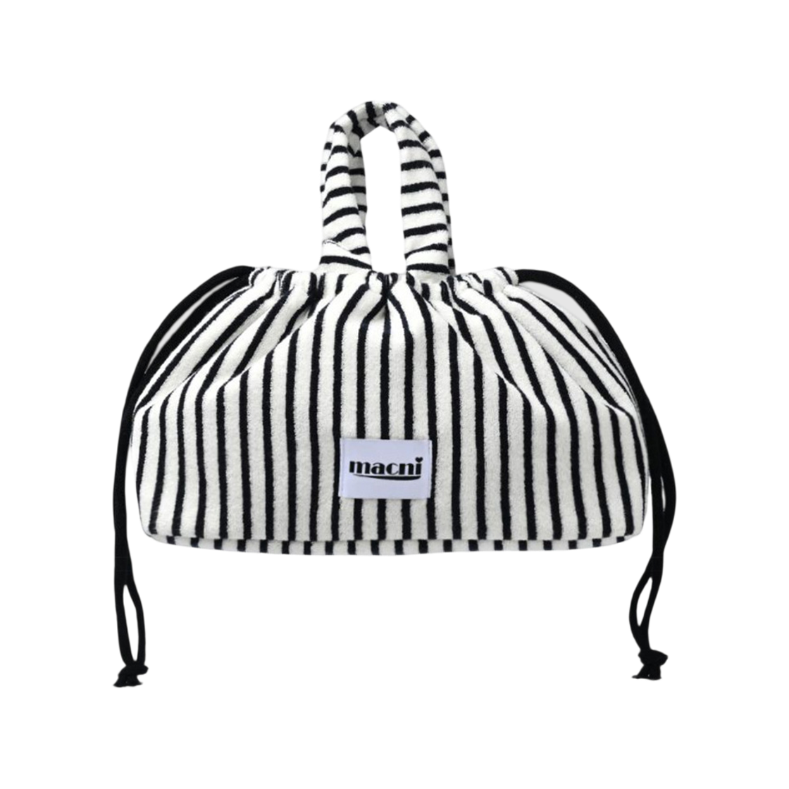 마크니 테리 스트링 퍼피 백 네이비(MACNI Terry String Puffy Bag Navy) - 1