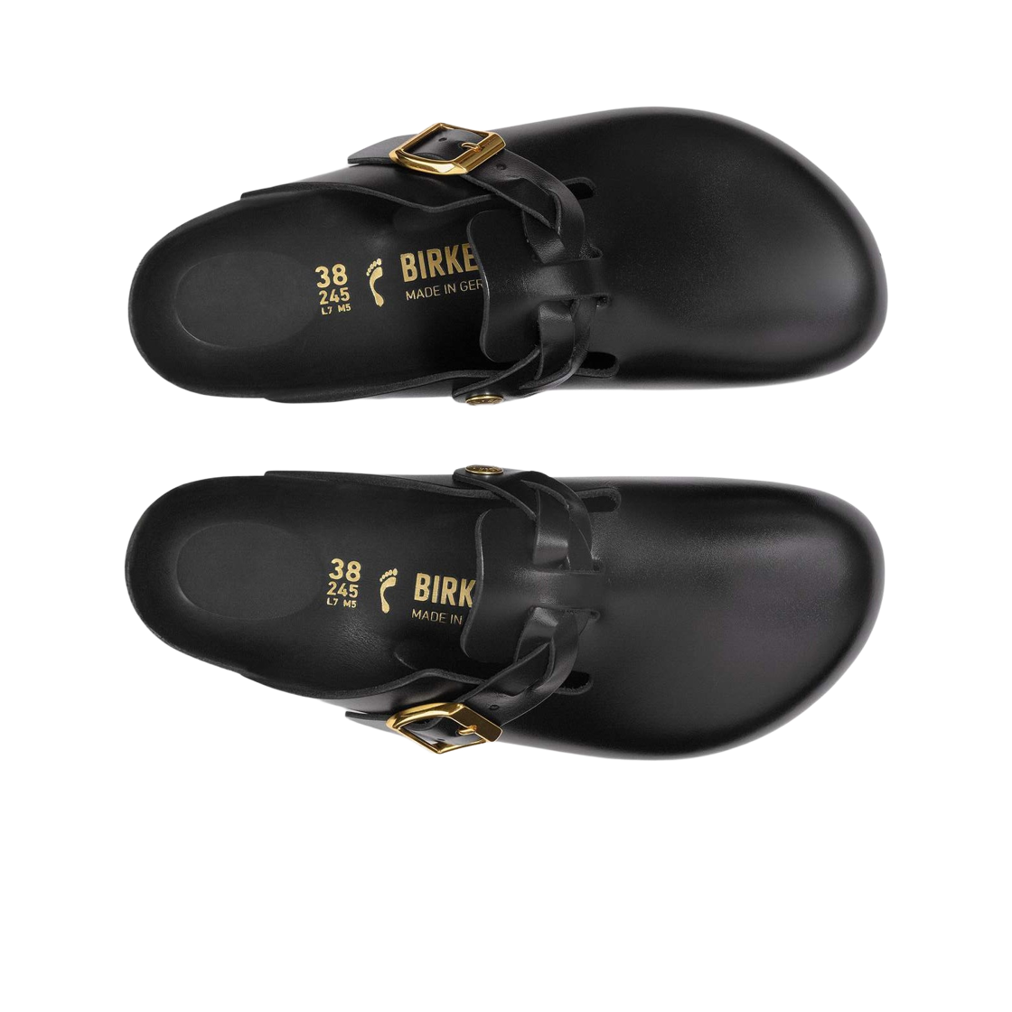 (W) 버켄스탁 보스턴 브레이디드 뉴 드레시 블랙 - 내로우((W) Birkenstock Boston Braided New Dressy Black - Narrow) - 2