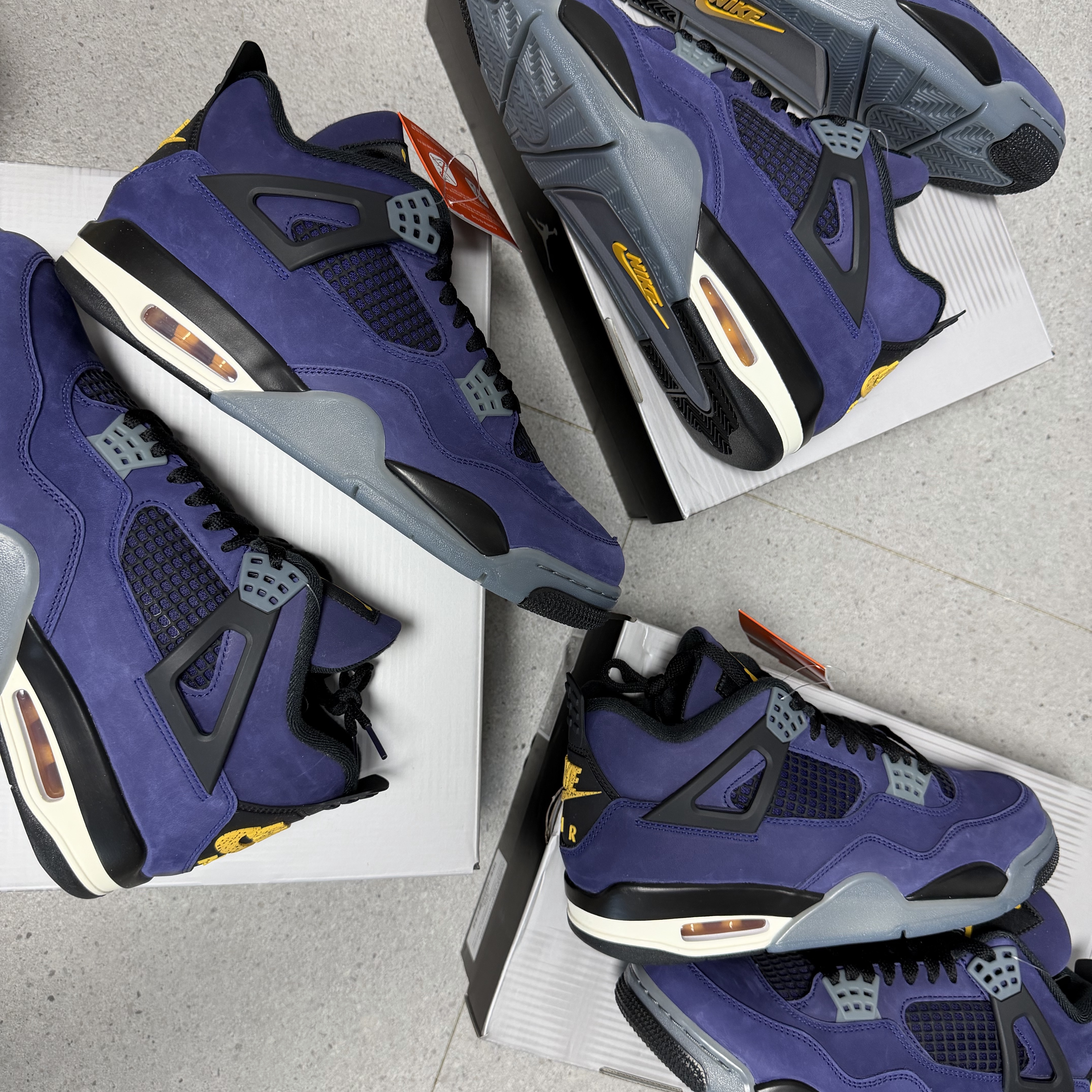Jordan 4 Retro Imperial Purple 착용 스타일 - 3