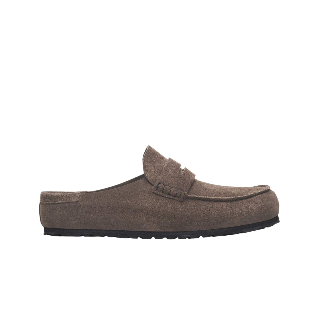 1029712 Birkenstock Naples Wrapped Suede Leather Concrete Grey - Narrow
