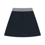 COYSEIO 038 Mini Waffle A-Line Skirt Navy
