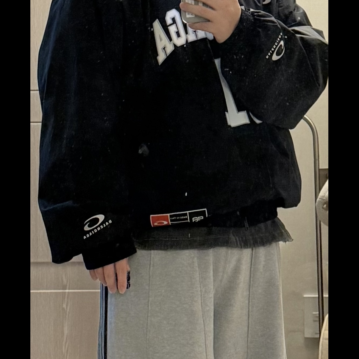 Needles x B'2nd H.D. Track Pants Cotton Jersey Gray 착용 스타일