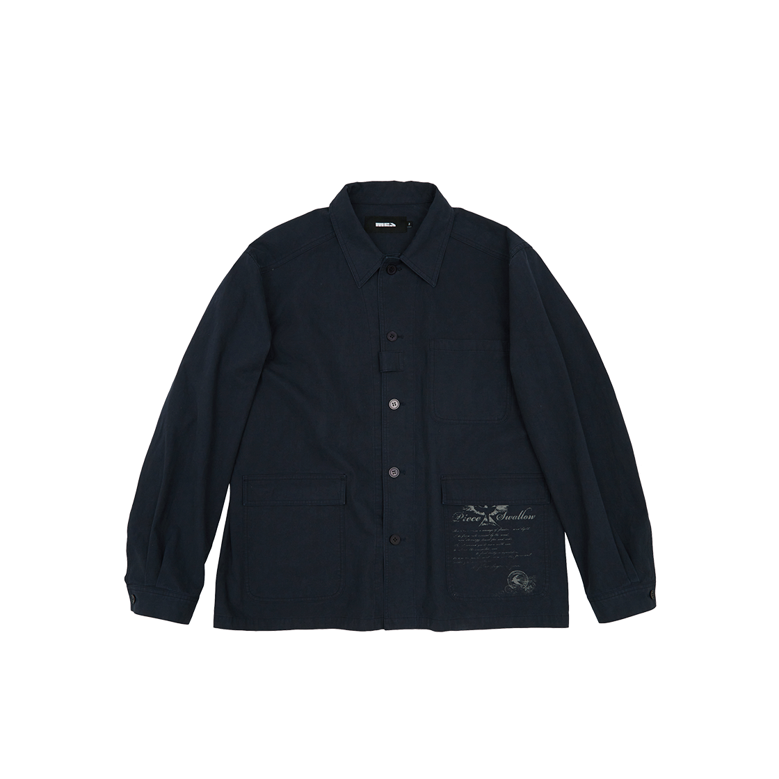 메아 스터드 초어 자켓 네이비(Mea Stud Chore Jacket Navy)