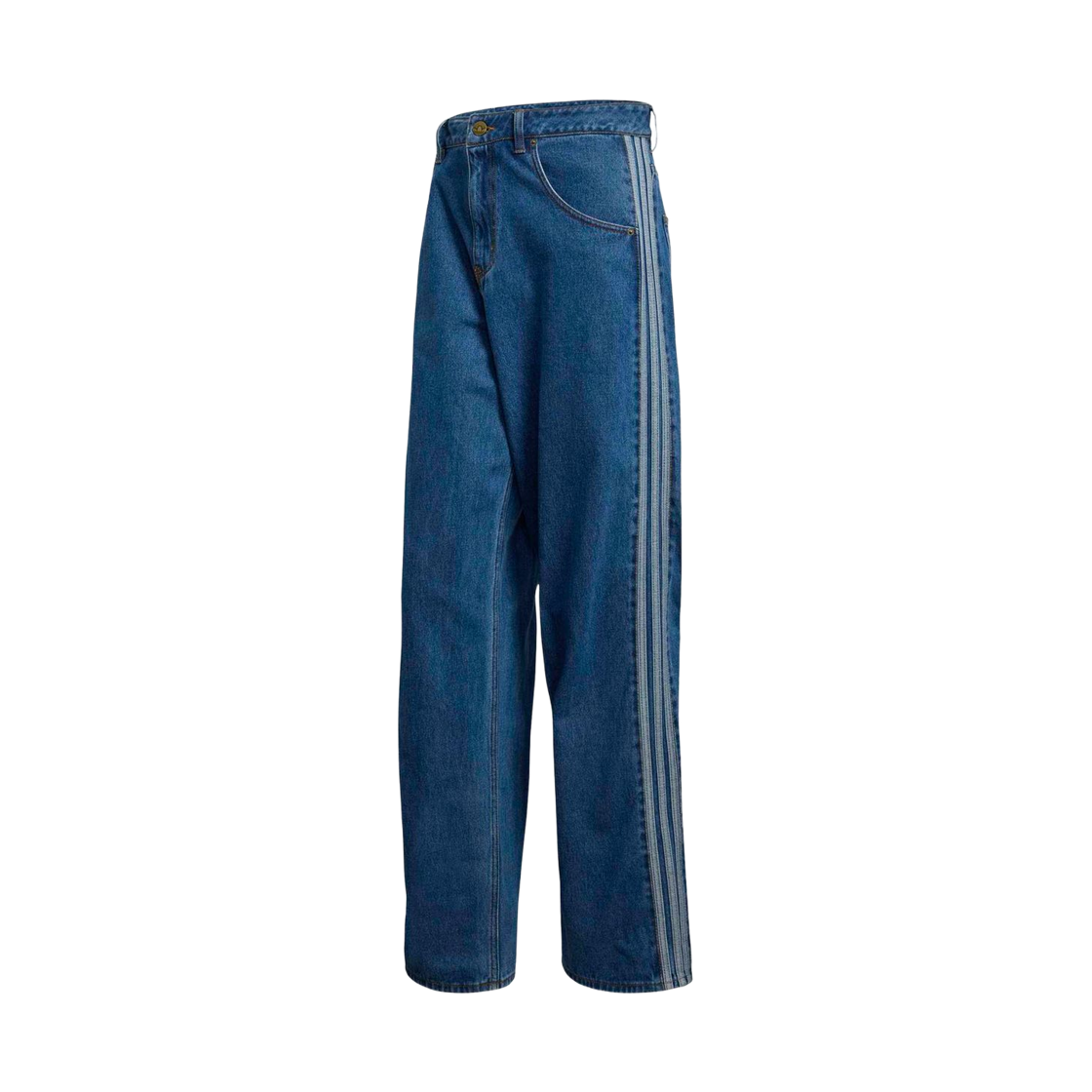 아디다스 파이어버드 아디컬러 데님 팬츠 블루 - KR 사이즈(Adidas Firebird Adicolor Denim Pants Blue - KR Sizing)