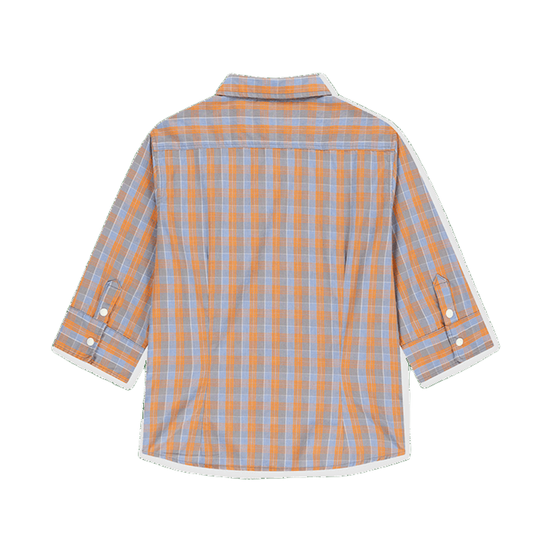 [5% 적립] 썬러브투어 우먼스 플레이드 3/4 슬리브 셔츠 오렌지([5% 적립] sunlovetour W Plaid 3/4 Sleeve Shirt Orange) - 2