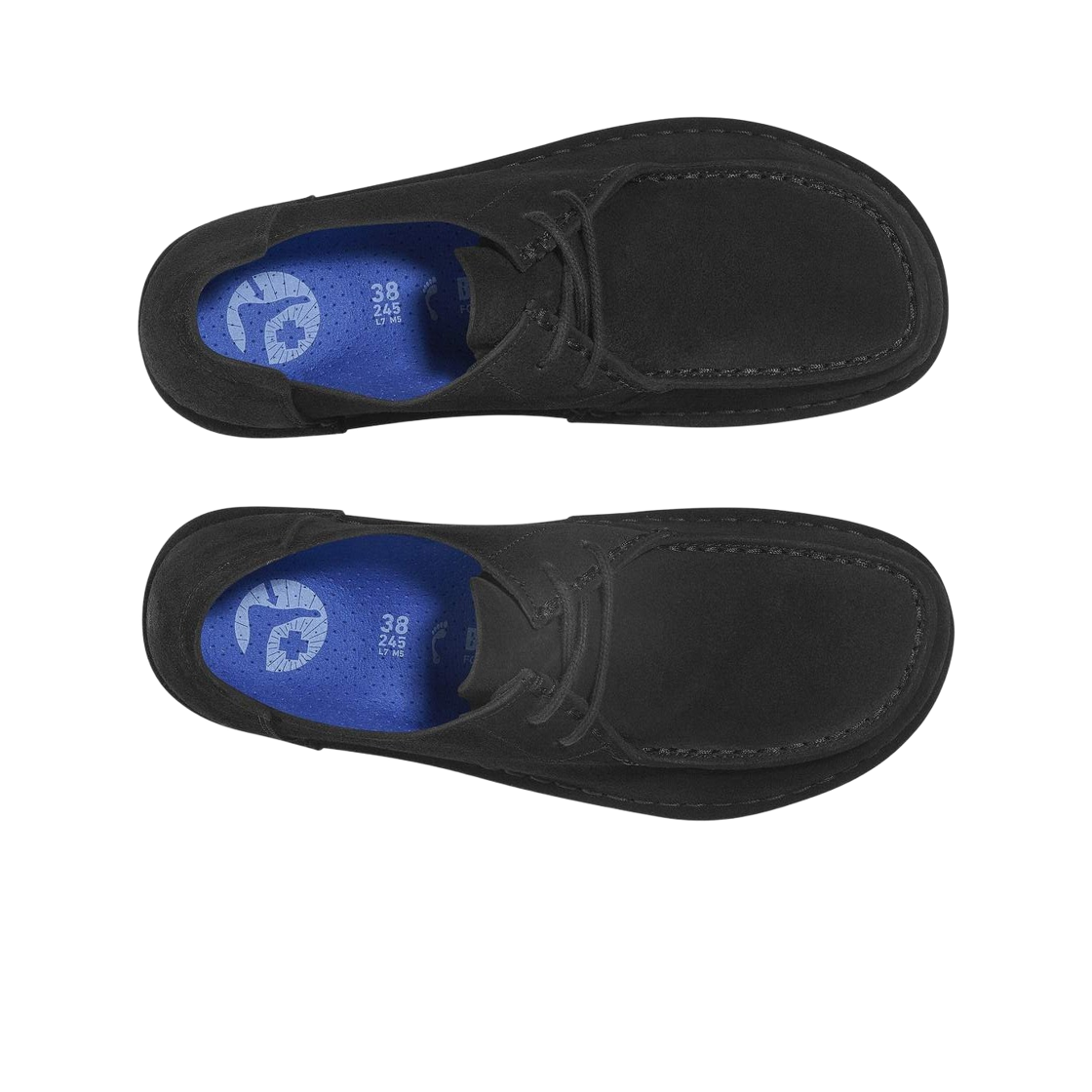 버켄스탁 우티 레이스 스웨이드 레더 블랙 - 내로우(Birkenstock Utti Lace Suede Leather Black - Narrow) - 2