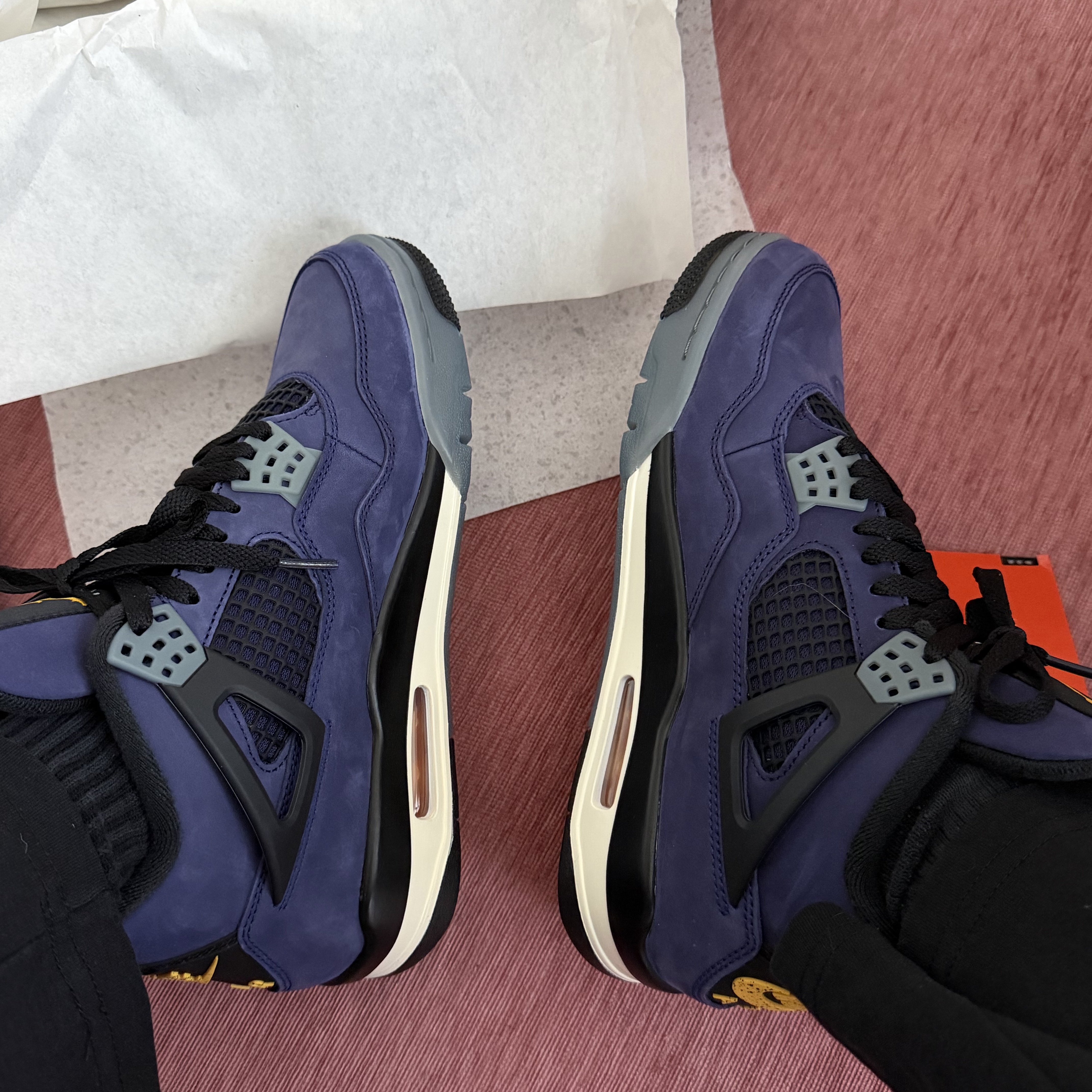 Jordan 4 Retro Imperial Purple 착용 스타일 - 4