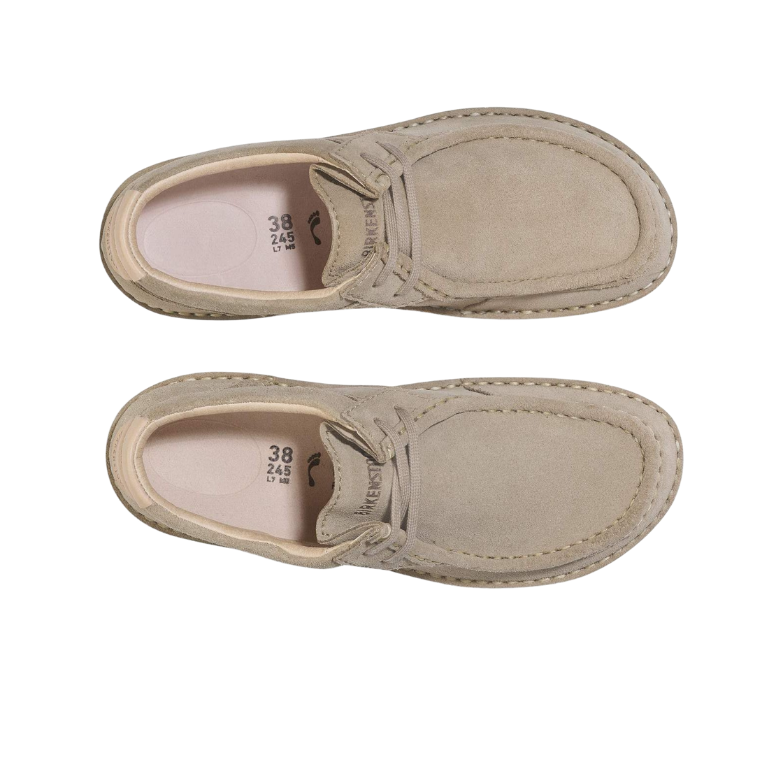 (W) 버켄스탁 패서디나 스웨이드 레더 토프 - 내로우((W) Birkenstock Pasadena Suede Leather Taupe - Narrow) - 2