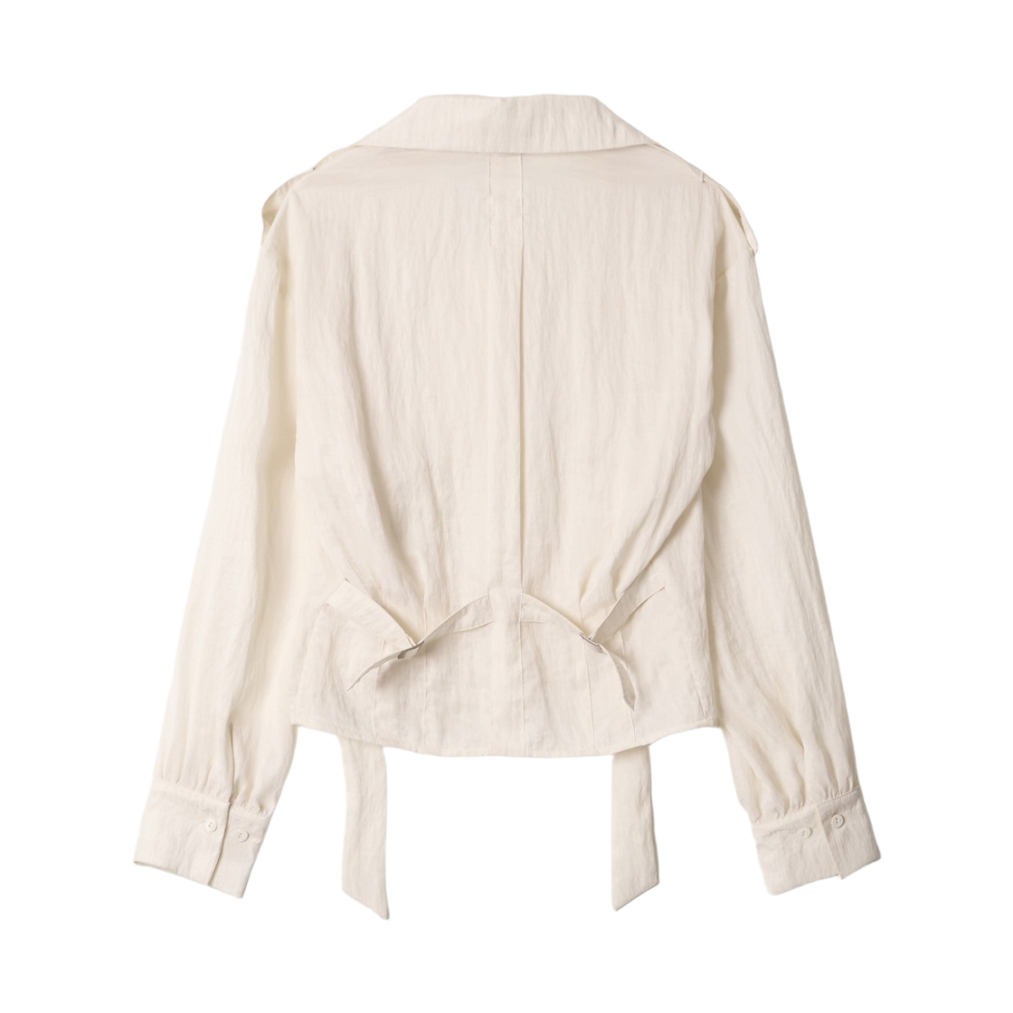 (W) 아비에무아 보우 디테일 블라우스 아이보리((W) Aviemuah Bow Detail Blouse Ivory) - 2