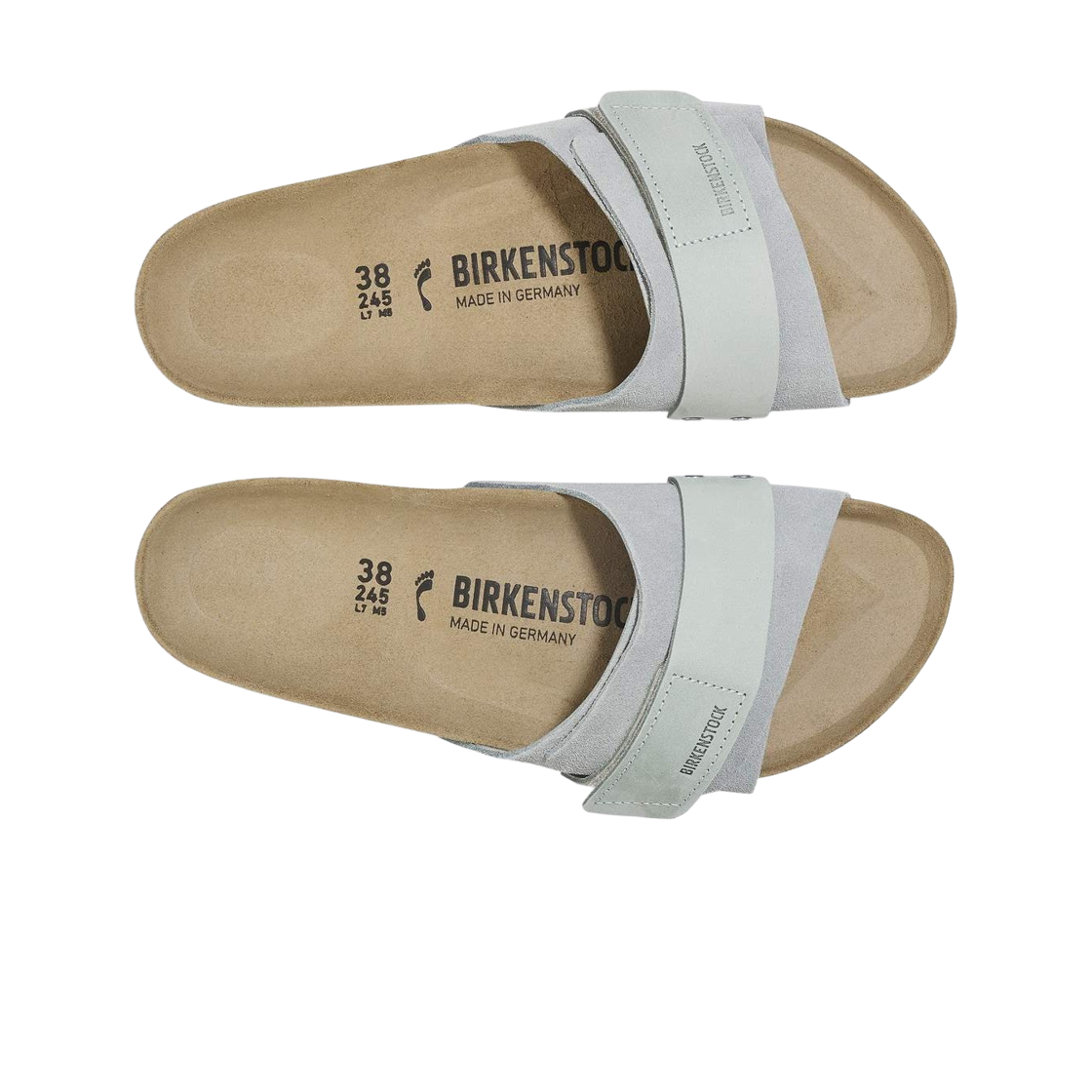 (W) 버켄스탁 오이타 스웨이드 레더 퓨어 세이지 - 내로우((W) Birkenstock Oita Suede Leather Pure Sage - Narrow) - 2