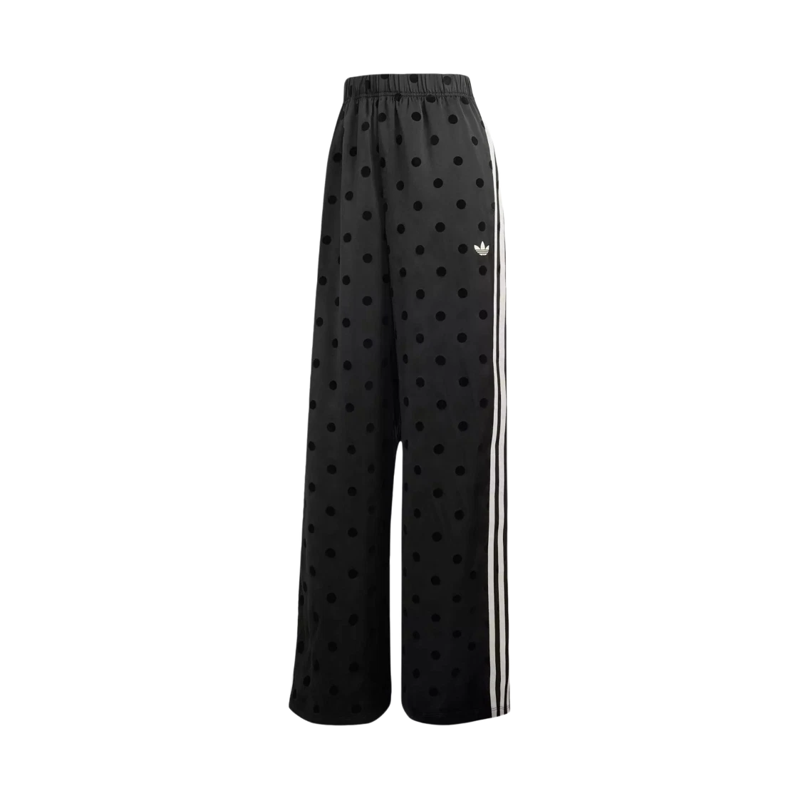 Adidas (W) Adidas Originals Satin Polka Dot Wide Leg Pants Black - KR Sizing · S
