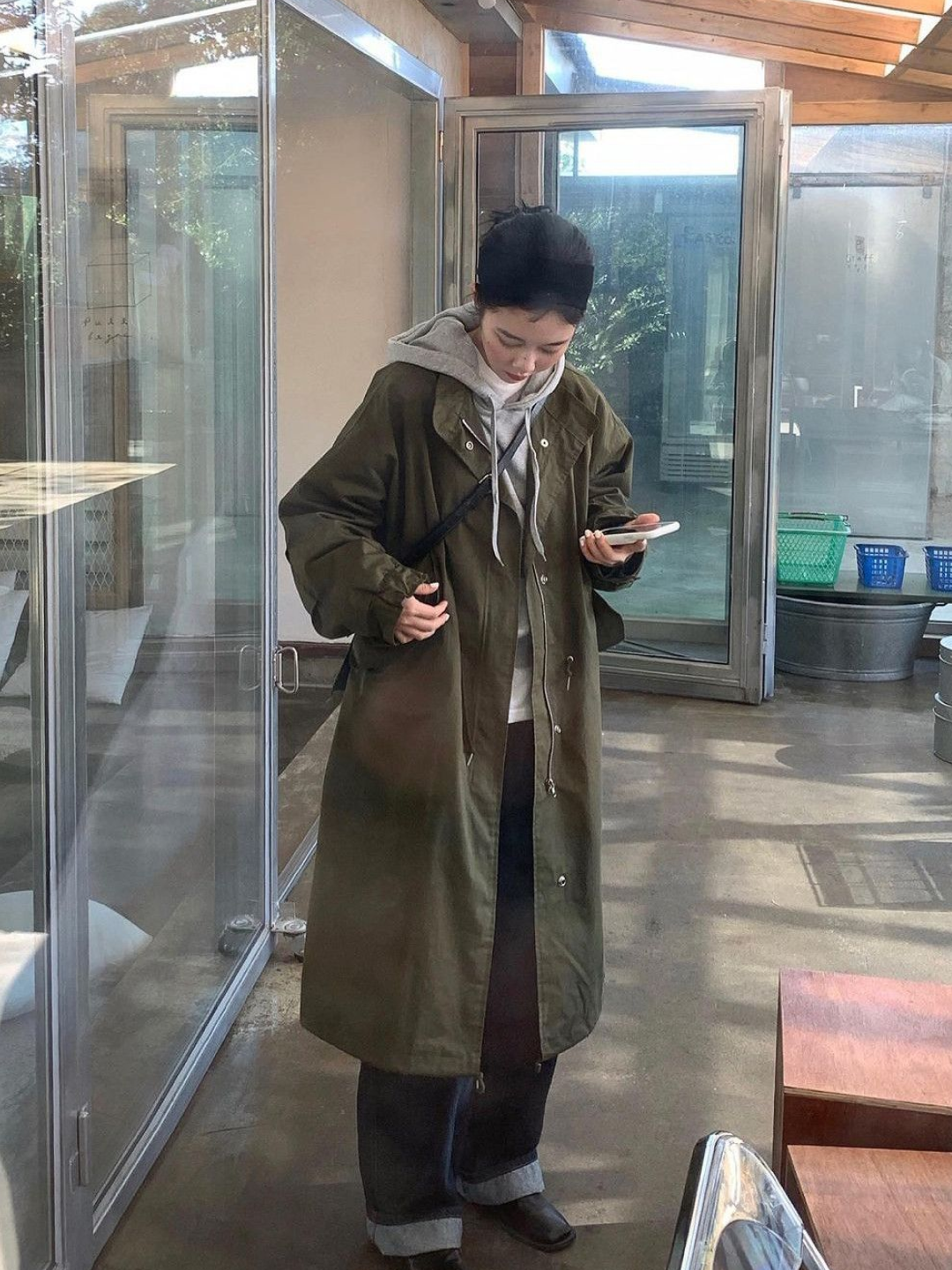 Tretorn Thinsulate Fishtail Hoodie Parka Olive, Freak's Store Faded M-65 Liner Set Faded Olive 착용 스타일 - 5