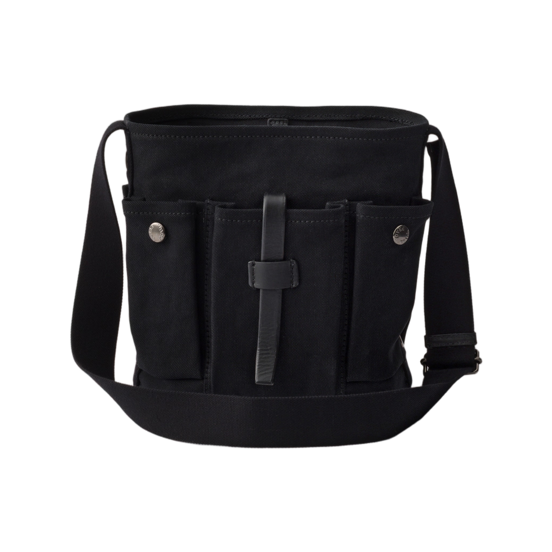 프라다 루트 미니 캔버스 앤 레더 버킷백 블랙(Prada Route Mini Canvas and Leather Bucket Bag Black) - 2