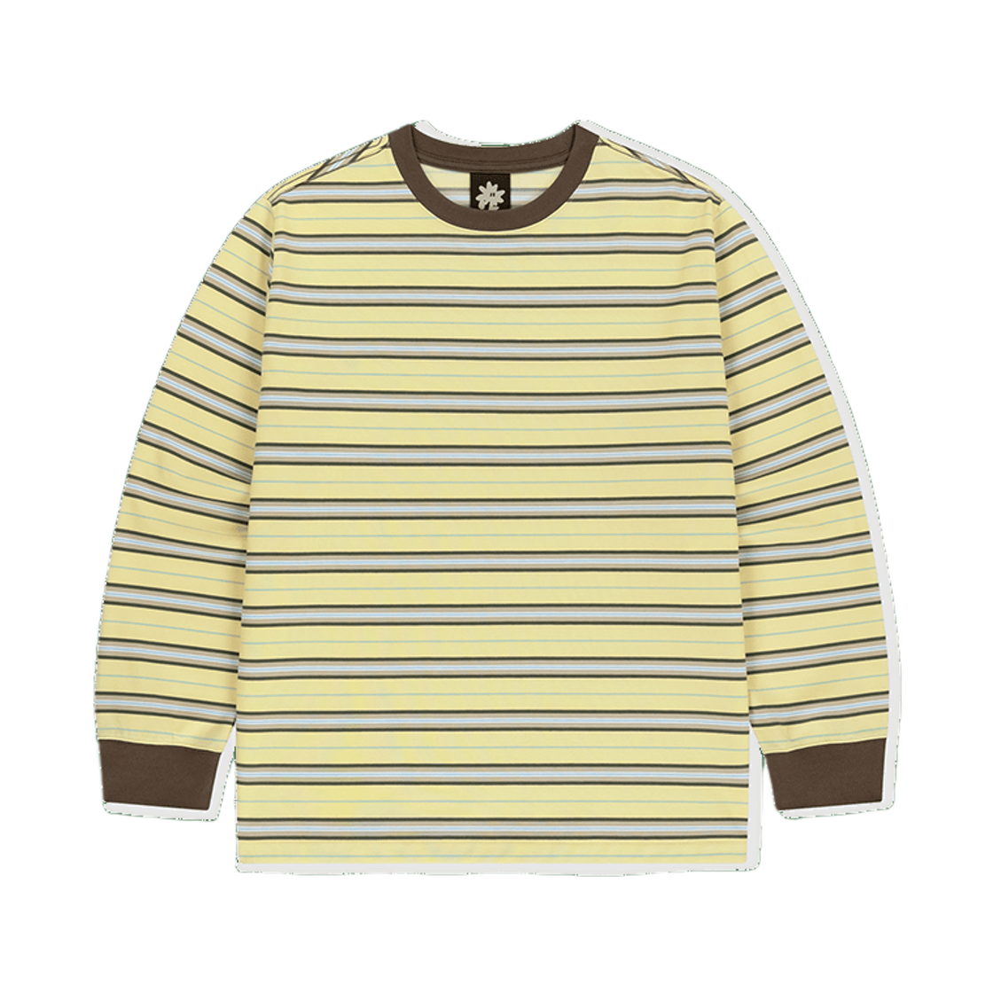 [트리플적립]썬러브 33 스트라이프 롱 슬리브 티 옐로우