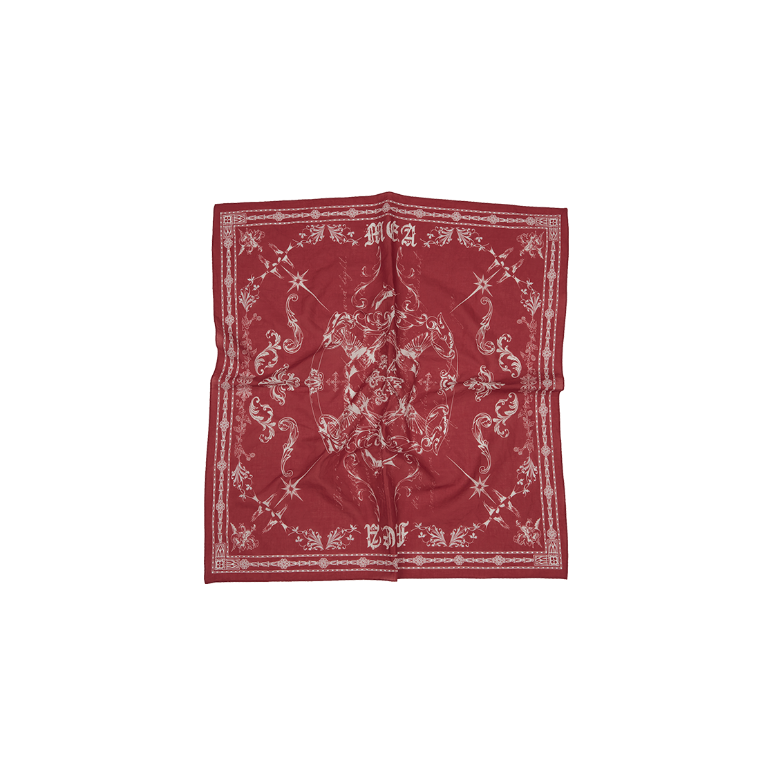 MEA01B6A03 MEA Swallow Graphic Scarf Red