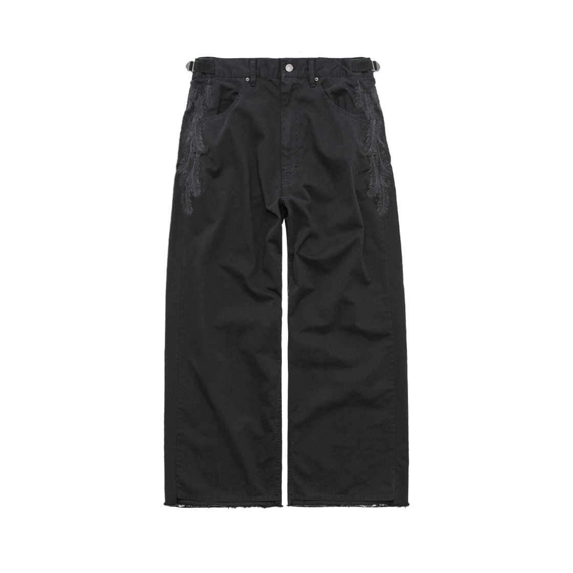 폴리테루 1011 페더 고시마 팬츠 블랙(Polyteru 1011 Feather Gosima Pants Black)