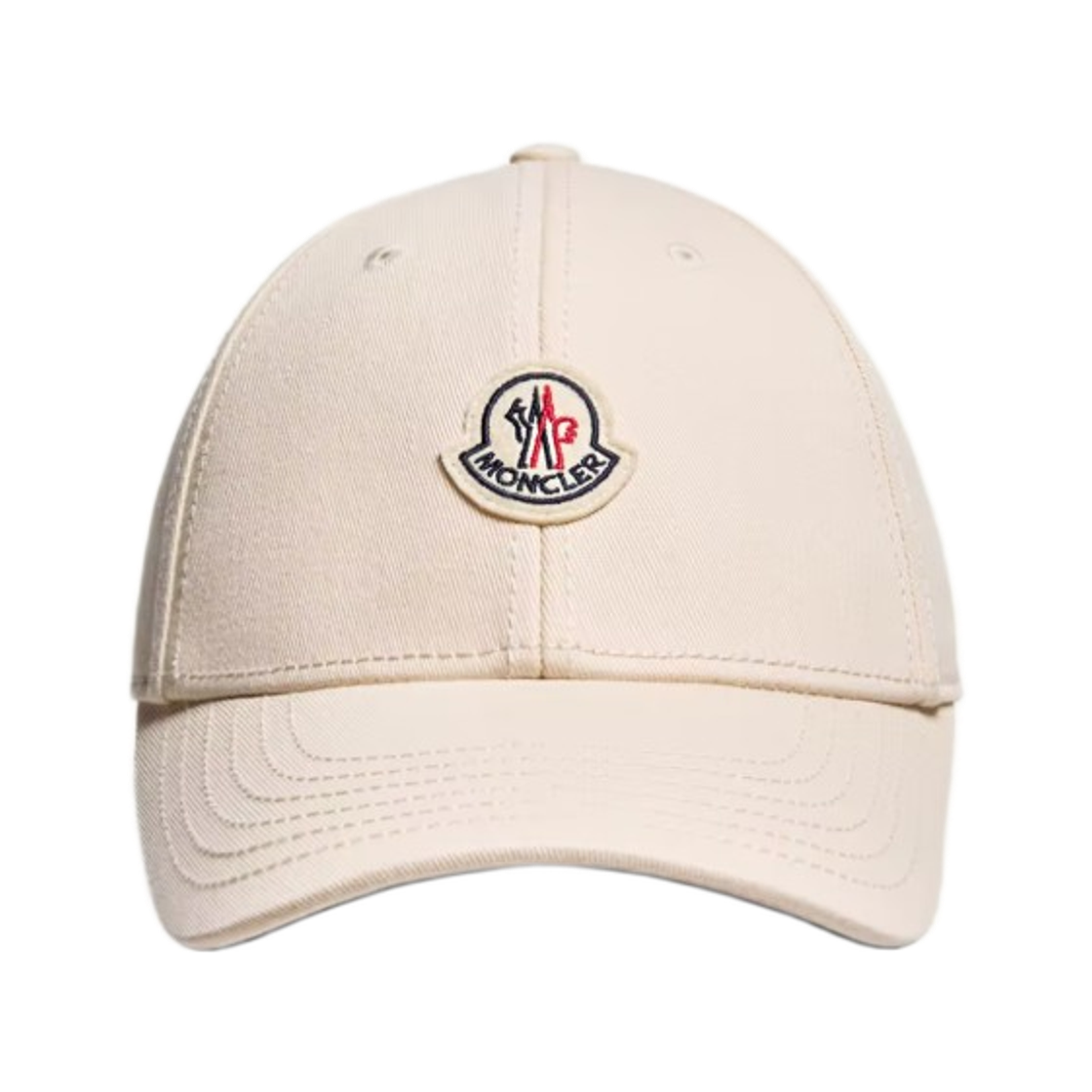 (W) 몽클레르 개버딘 베이스볼 캡 화이트 아이보리 - 26SS((W) Moncler Gabardine Baseball Cap White Ivory - 26SS)