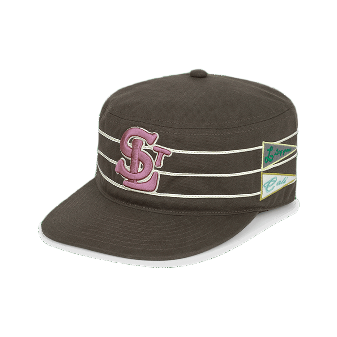 [트리플적립]썬러브 SLT 필박스 캡 브라운([트리플적립]SUNLOVE SLT Pillbox Cap Brown)