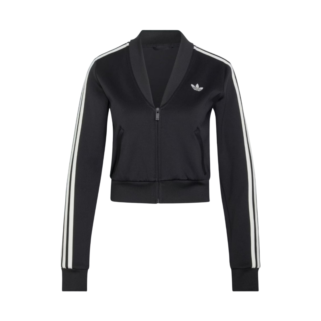 KV1181 (W) Adidas Originals V-Neck Superstar Track Top Black - KR Sizing