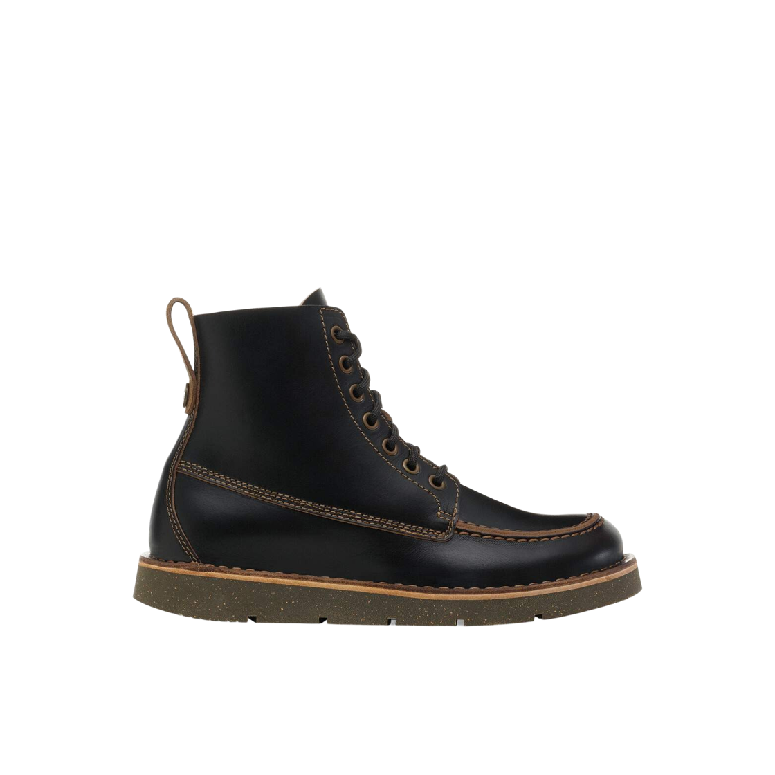 버켄스탁 버밍엄 목 오일드 레더 블랙 - 레귤러(Birkenstock Birmingham Moc Oiled Leather Black - Regular) - 1