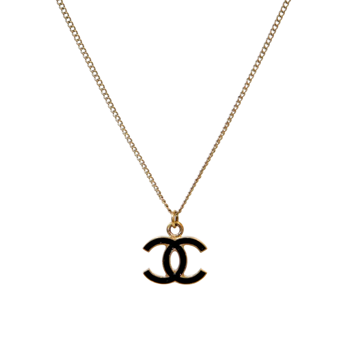 샤넬 블랙 CC 골드 목걸이 A-B50682(Chanel Black CC Gold Necklace A-B50682)