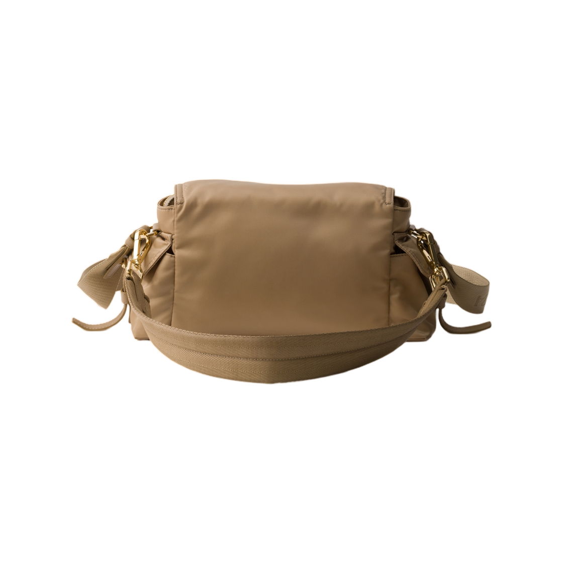 프라다 익스플로어 미디움 리나일론 숄더백 플랩 카멜 브라운(Prada Explore Medium Re-Nylon Shoulder Bag with Flap Camel Brown) - 2