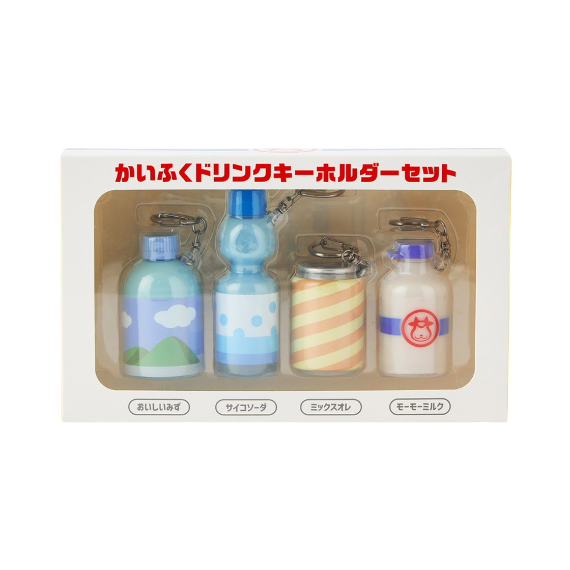 포켓몬센터 회복 음료수 키링 포켓몬 찜질방 (4개 세트)(Pokemon Center Recovery Drink Keychain Pokemon Spa (Set of 4))