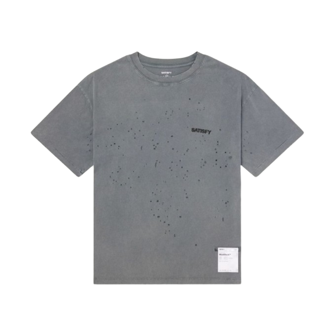 새티스파이 모스테크 티셔츠 페이디드 블랙(Satisfy Mothtech T-Shirt Faded Black)