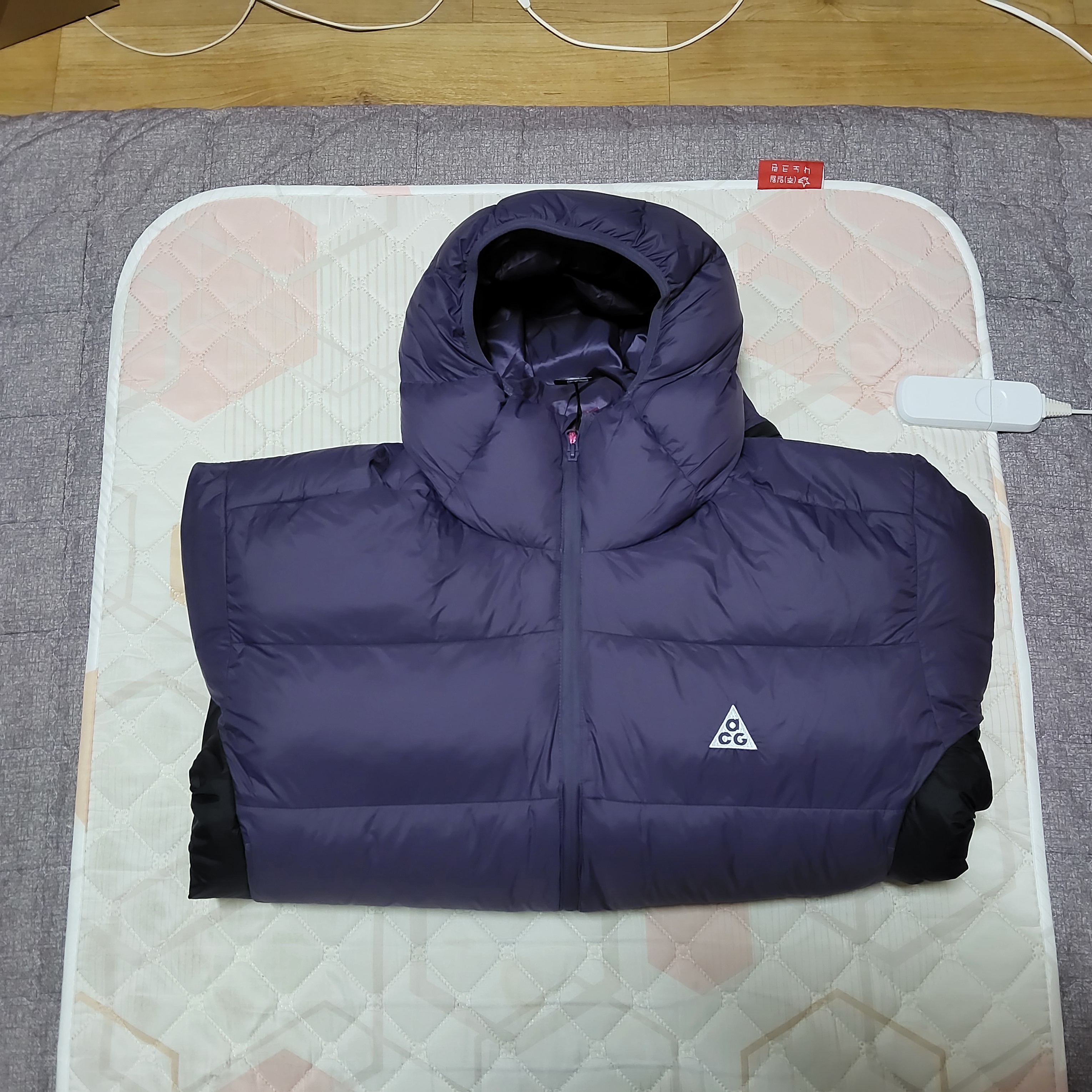 Nike ACG Therma-Fit ADV Lunar Lake Loose Hooded Jacket Dark Raisin Black - Asia 착용 스타일 - 2