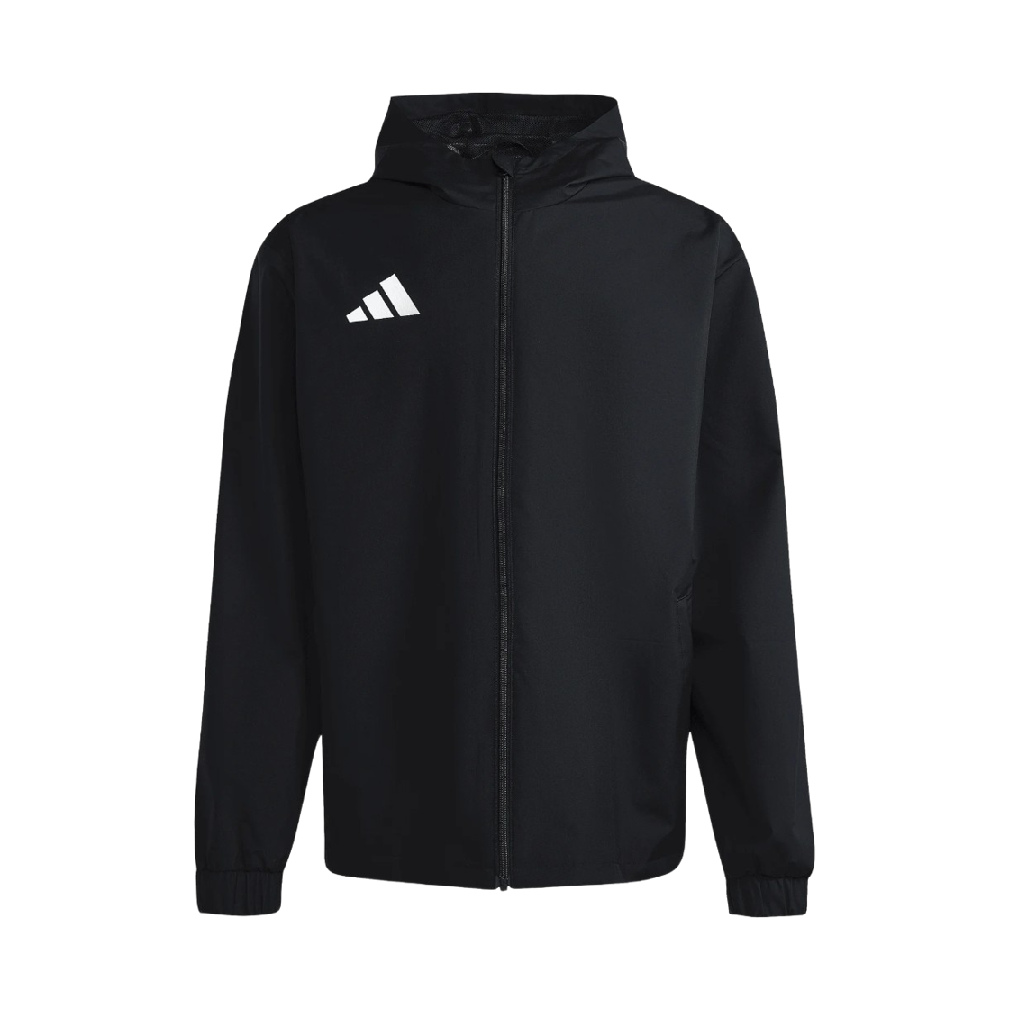 JZ9101 Adidas Entrada 26 All Weather Jacket Black White - KR Sizing