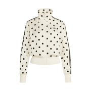 (W) Adidas Originals Satin Polka Dot Track Top Off White - KR Sizing