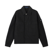 Stone Island 4100006 Light Bull Denim-TC Coach Jacket with Anti-Drop Black - 26SS