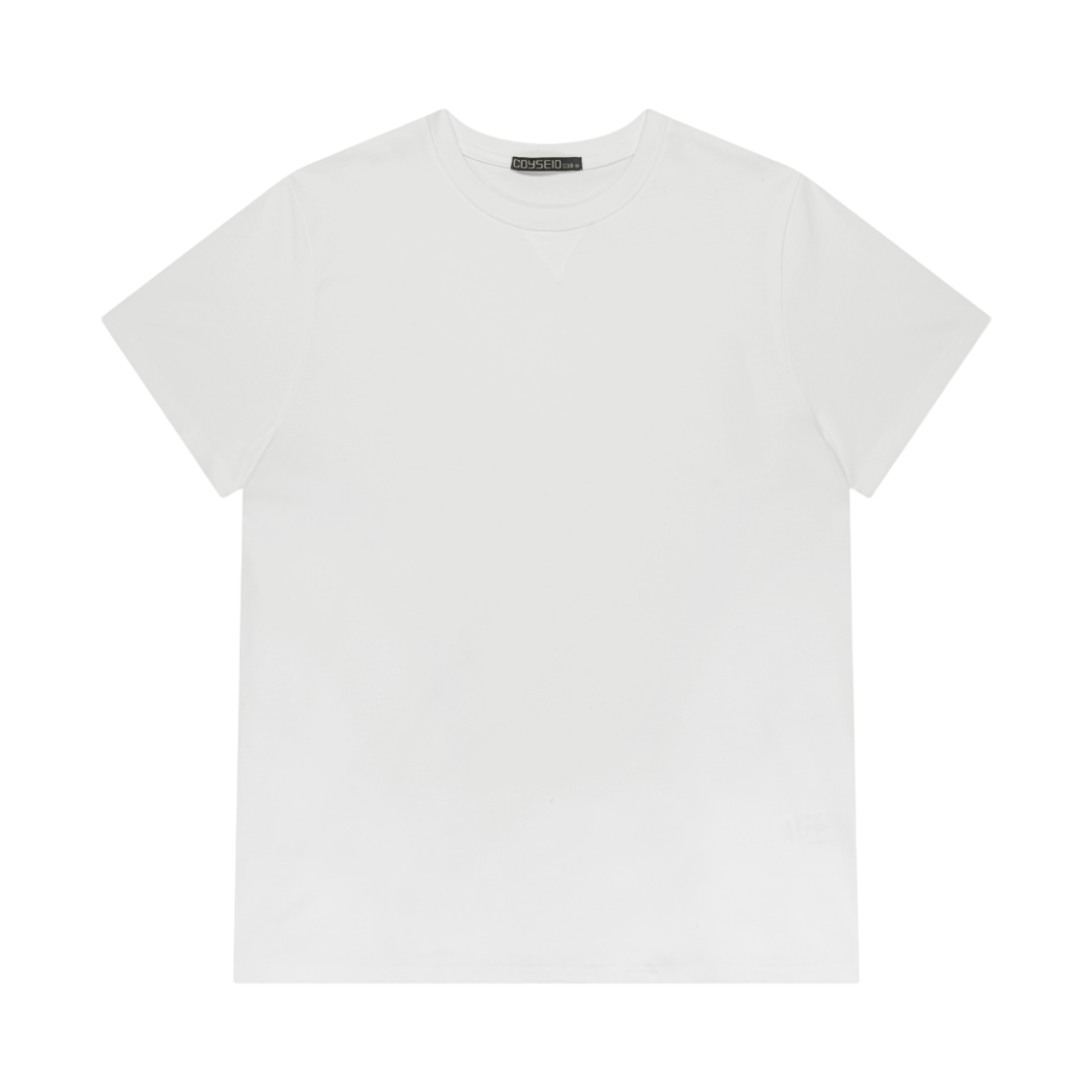 코이세이오 038 버튼 포인트 티셔츠 화이트(COYSEIO 038 Button Point T-Shirt White) - 1