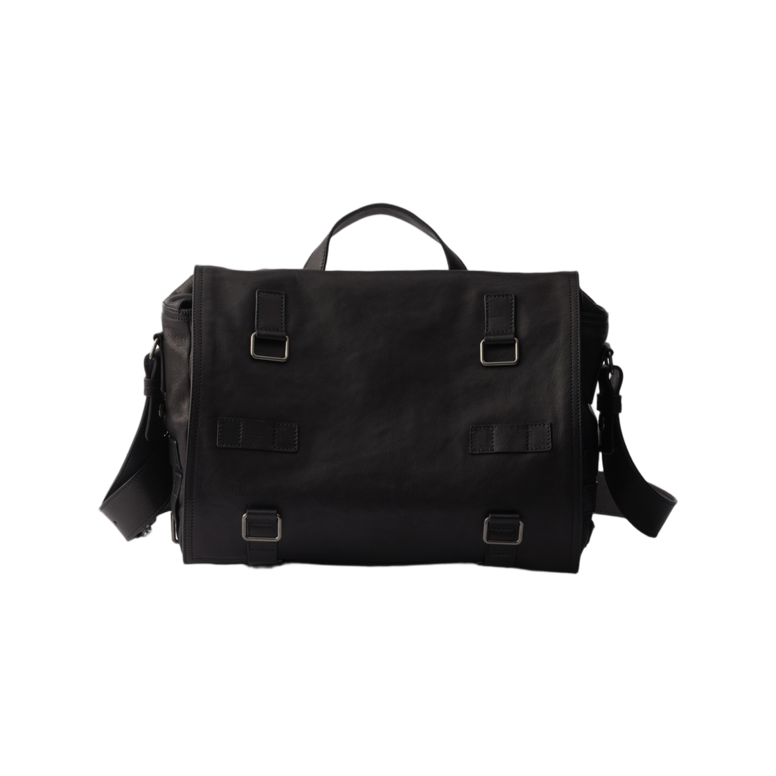 2VD085-2HE8-F0002 Prada Leather Messenger Bag Black